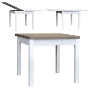 Stół 80x80/160 cm kwadratowy rozkładany, blat 3,6 cm / 1,8 cm, nogi Drewniane „ Kwadratowe ” I ArtDHome