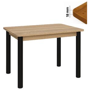 Stół 60x100 cm prostokątny nierozkładany, blat zaowalony 1,8 cm, nogi Metalowe „ Okrągłe ” I ArtDHome