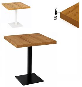 Stolik 60x60 cm kwadratowy, restauracja, kawiarnia, bar, blat 3,6 cm, noga Metal I ArtDHome