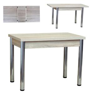 Stół 70x120/165 cm prostokątny rozkładany, blat 1,8 cm, nogi Metalowe „ Okrągłe ” I ArtDHome
