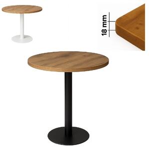 Stolik 60 cm okrągły, restauracja, kawiarnia, bar, blat 1,8 cm, noga Metal I ArtDHome