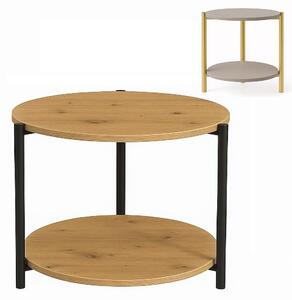 Stolik 60 cm okrągły okolicznościowy, nogi Metalowe | ArtD Home