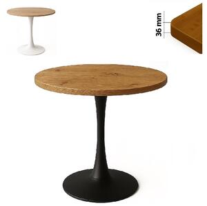 Stolik 70 cm okrągły, restauracja, kawiarnia, bar, blat 3,6 cm, noga Metal I ArtDHome