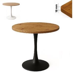 Stolik 70 cm okrągły, restauracja, kawiarnia, bar, blat 1,8 cm, noga Metal I ArtDHome