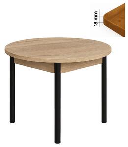 Stół 90 cm okrągły nierozkładany, blat 1,8 cm, nogi Metalowe „ Okrągłe ” I ArtDHome