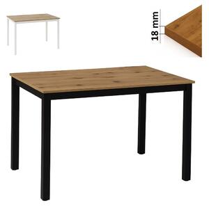 Stół 60x120 cm prostokątny nierozkładany, blat 1,8 cm, nogi Metalowe I ArtDHome
