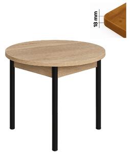 Stół 80 cm okrągły nierozkładany, blat 1,8 cm, nogi Metalowe „ Okrągłe ” I ArtDHome