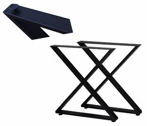 Nogi metalowe „ X3 ” 58 cm do Ławy, Stołu, Stolika LOFT INDUSTRIAL I ArtDHome