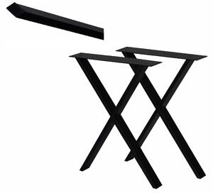 Nogi metalowe „ X2 ” 50 cm do Ławy, Stołu, Stolika LOFT INDUSTRIAL I ArtDHome