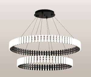 Obsidian Podwójna 80 - lampa wiszaca, dwa pierścienie LED domodes