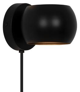Lampa Ścienna Nordlux, Belir, czarny, salon, metal