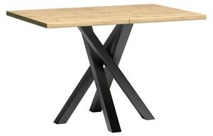 Nowoczesny stół Pola 120x80 rozkładany do 160 cm metalowe nogi czarne