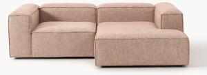 Narożna sofa modułowa z mieszanki lnu Lennon