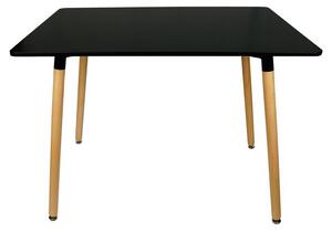 Stół jadalny czarny BERGEN 140x80 II gatunek