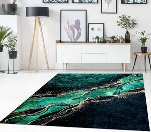 Dywan Simo 101 antypoślizgowy abstrakcyjny zielony 120x180 cm