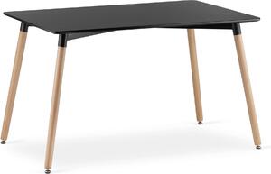 Stół jadalny czarny ADRIA 120x80 II gatunek