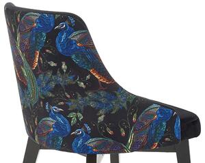 Stylowe tapicerowane krzesło ENDO - granatowe