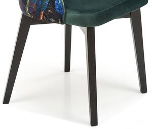 Rustykalne krzesło tapicerowane ENDO - zielony