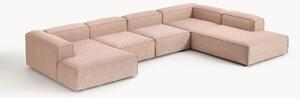 Sofa modułowa XL z mieszanki lnu Lennon