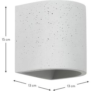 Kinkiet zewnętrzny LED z betonu Kyra