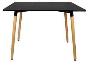 Stół jadalny czarny BERGEN 120x80 II gatunek