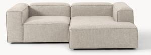 Narożna sofa modułowa z mieszanki lnu Lennon (2-osobowa)