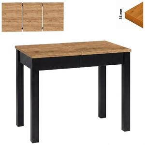 Stół 60x80/130 cm prostokątny rozkładany, blat do kantu 3,6 cm, nogi i calgi Drewniane „ Kwadratowe ” | ArtD Home