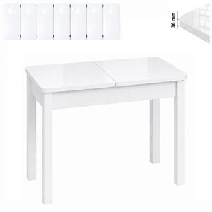 Stół 60x80/330 cm prostokątny rozkładany, blat zaowalony 3,6 cm, nogi i calgi Drewniane „ Kwadratowe ” I ArtDHome