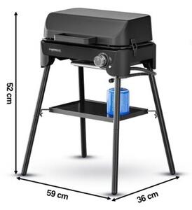 Grill ogrodowy gazowy CAMPINGAZ Tour and Grill 2.4 kW 47 x 25.5 cm