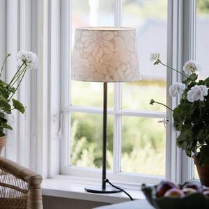 PR Home Lampa stołowa Base Acanthus, biały / opal, salon / jadalnia, metal