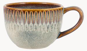 Komplet kubków z porcelany z falistym brzegiem Organic, 4 elem