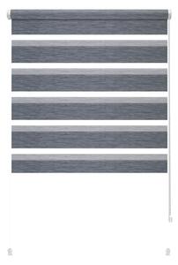 Antracytowa roleta dzień i noc 72,5x150 cm Zebra Silvalin – Gardinia