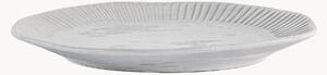 Komplet talerzy z porcelany z falistym brzegiem Organic, 4 elem