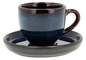 Czarno-niebieska ceramiczna filiżanka na espresso 70 ml Gastro Dark Blue/Black – Bitz
