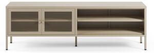 Kremowa metalowa szafka pod TV 160x50x35 cm Fayna – Marckeric
