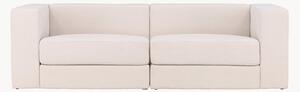 Sofa z efektem lnu Lumi (3-osobowa)
