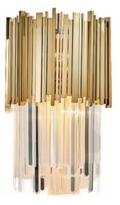 Pipe Organ Wall Brass Variant - kinkiet kryształowy 40cm mosiądz