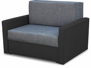 Sofa fotel amerykanka rozkładana Tedi 1 Czarna/Grafiowa