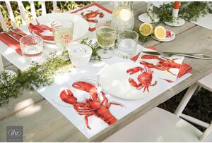 Czerwony porcelanowy talerz ø 25,5 cm Lobster – IHR