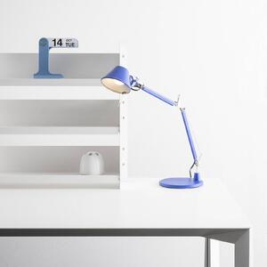 Artemide Lampa stołowa Tolomeo Micro, niebieski, biuro, aluminium, design