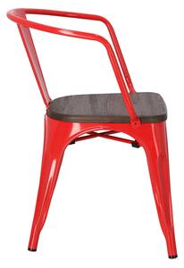 Krzesło Niort Arms Wood czerw. sosna szczotkowana