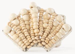 Obrączka na serwetkę z drewna Shell, 2 szt