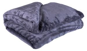 Koc XXL / Narzuta na łóżko ciemnoszary, 200 x 220 cm