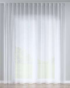 Firana na haczykach flex pojedynczych kolor biały tkanina półprzezroczysta, strukturalna