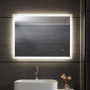 Aquamarin Lustro łazienkowe z oświetleniem LED, 100 x 60 cm