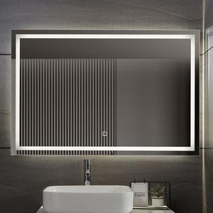 Aquamarin Lustro łazienkowe z oświetleniem LED, 120 x 80 cm