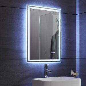 Aquamarin Lustro łazienkowe z oświetleniem LED 18 W, 50x70cm