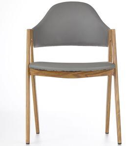 Nowoczesne krzesło loft eco skóra K247 - szary