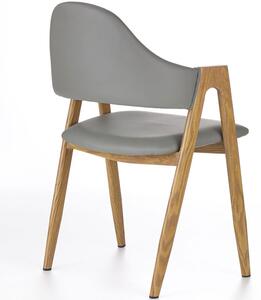 Nowoczesne krzesło loft eco skóra K247 - szary