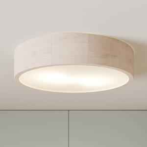 Lampa sufitowa Kerio Envostar, możliwość ściemniania, biały / opal, salon / jadalnia, drewno, nowoczesny